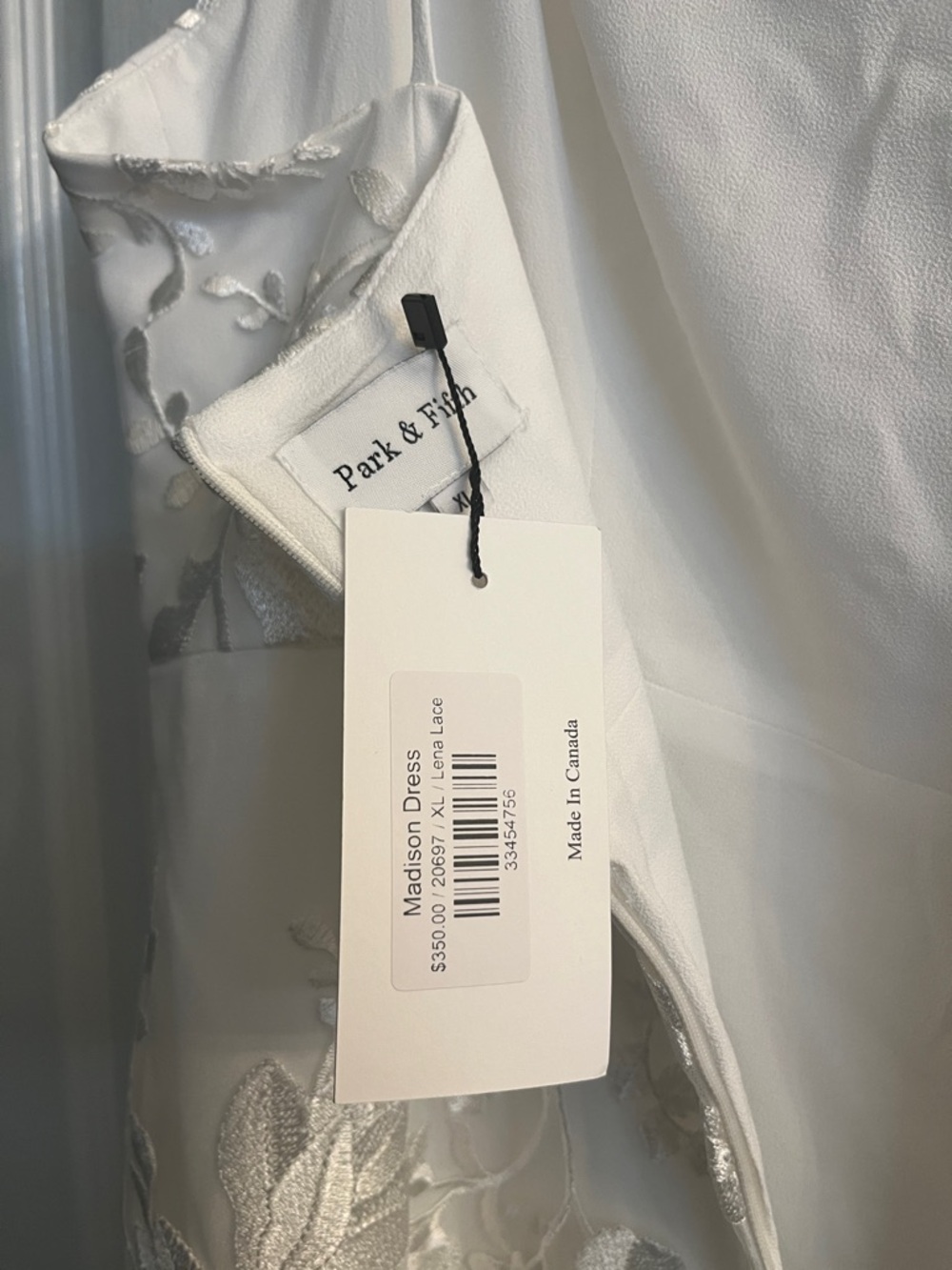Park & Fifth White Lace Slip Dress - Picture 13 of 15